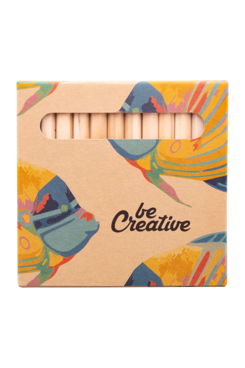 set de 12 crayons personnalisés