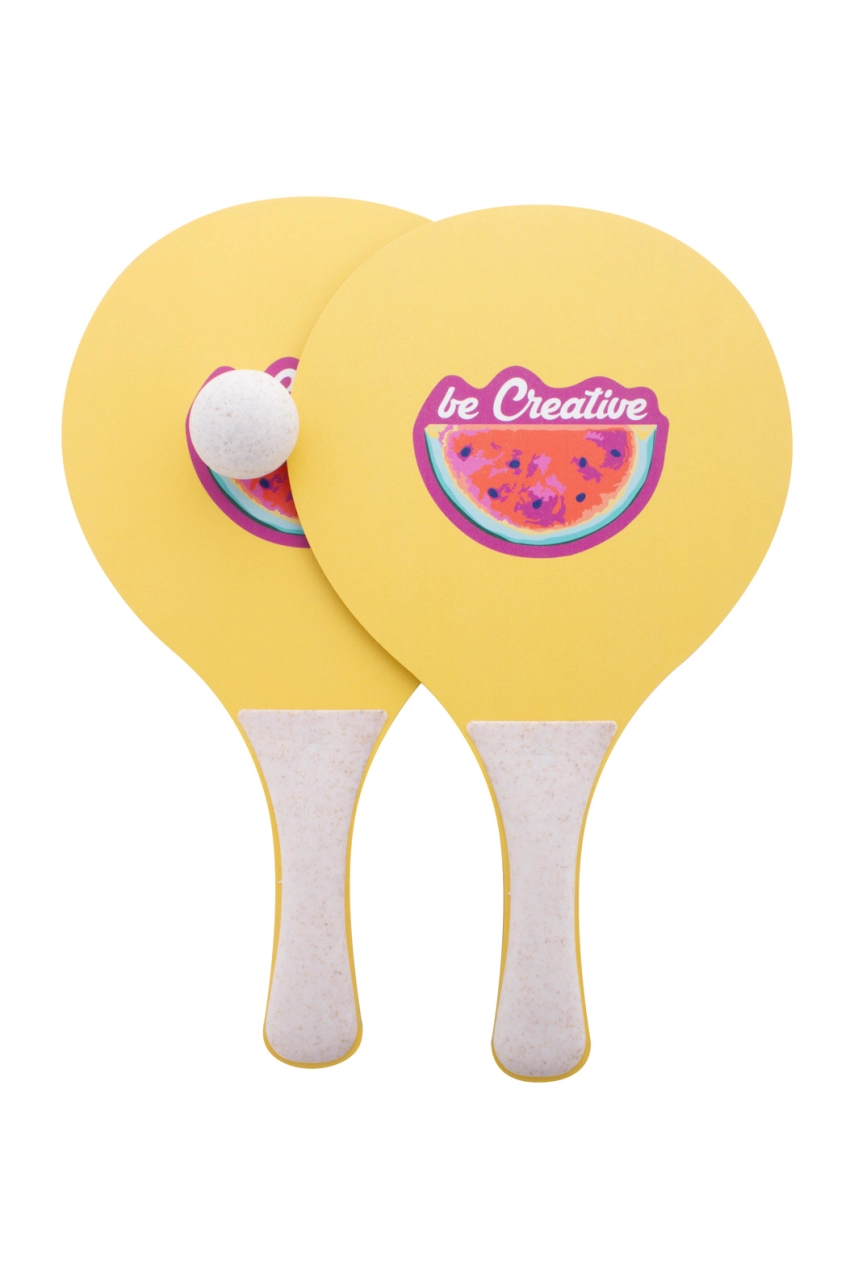 Jeu tennis de plage personnalisé