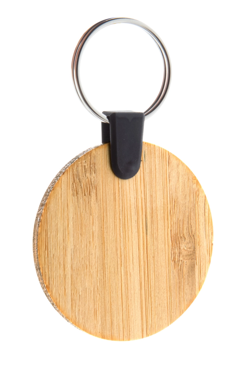 porte-clés en bambou rond