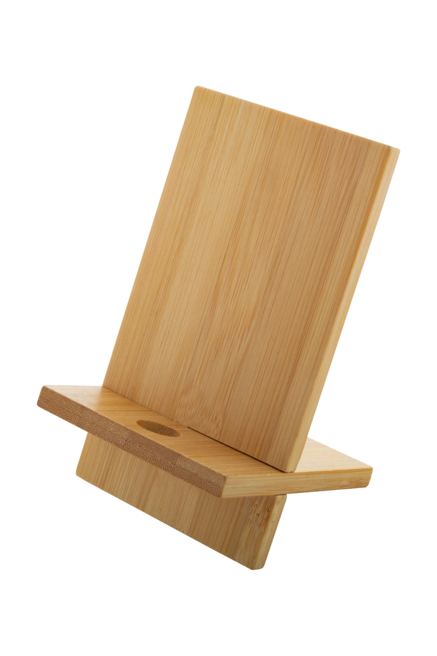 support pour téléphone en bambou