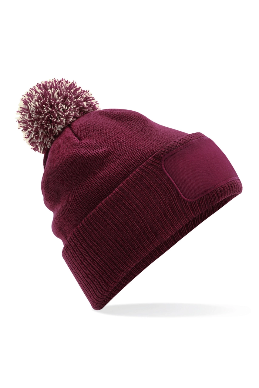 Bonnet à pompon patch Snowstar®