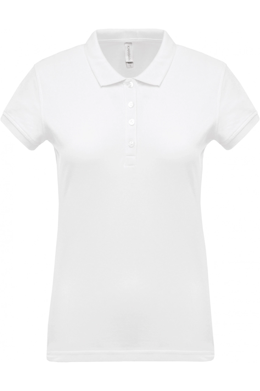 Polo piqué manches courtes femme