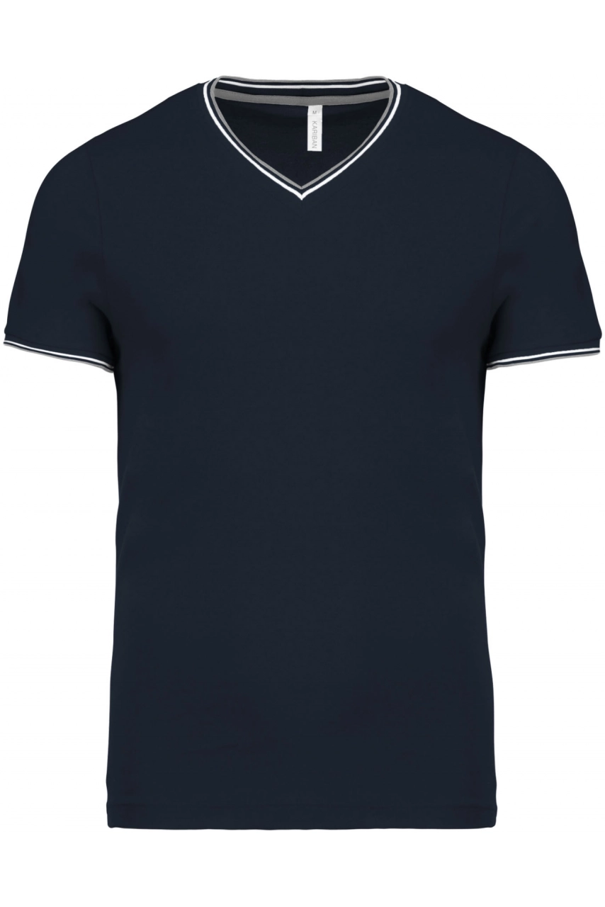 T-shirt maille piquée col V homme