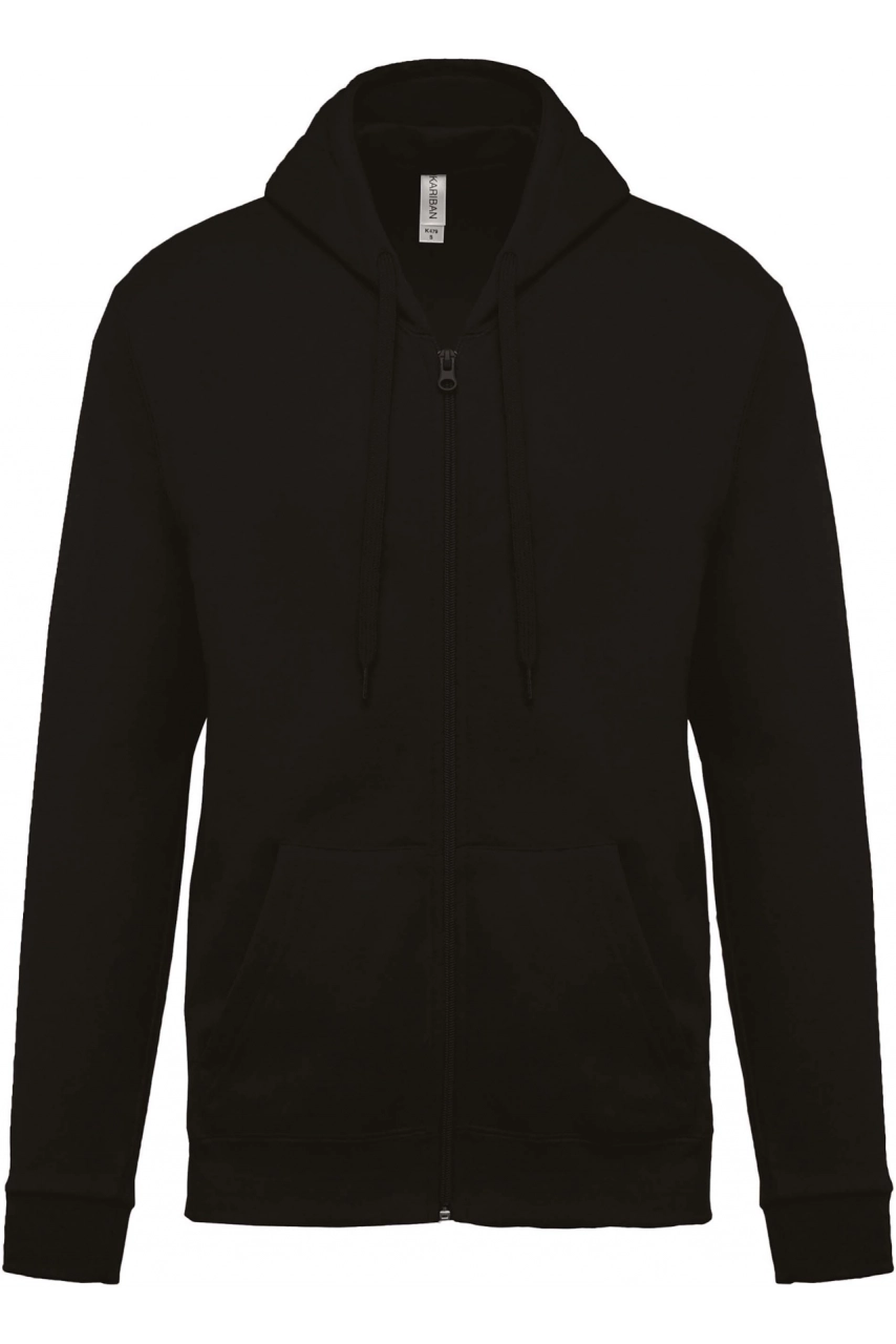 Sweat-shirt zippé capuche unisexe