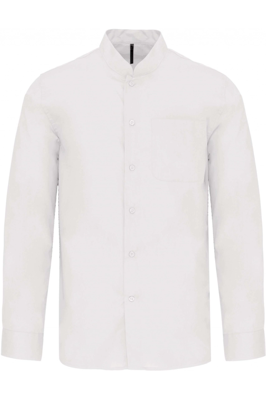 Chemise col mao manches longues