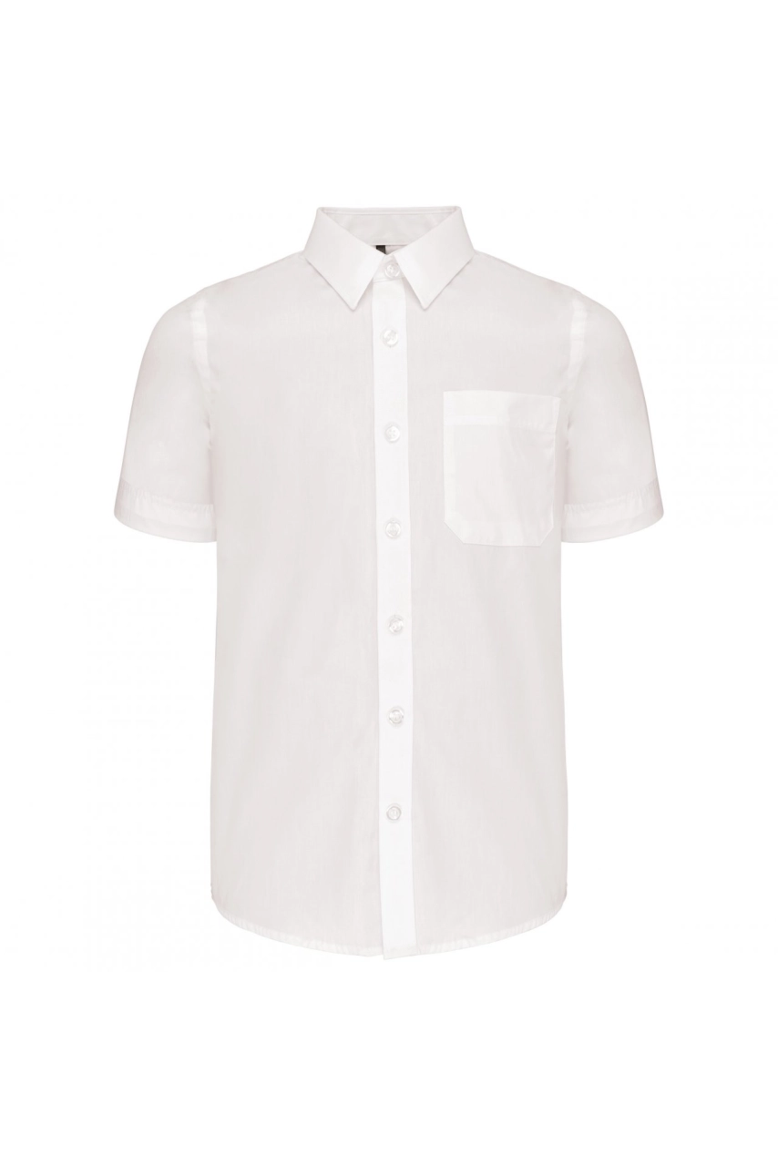 Chemise popeline manches courtes enfant