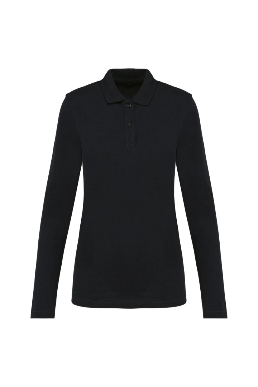 Polo Supima® manches longues femme