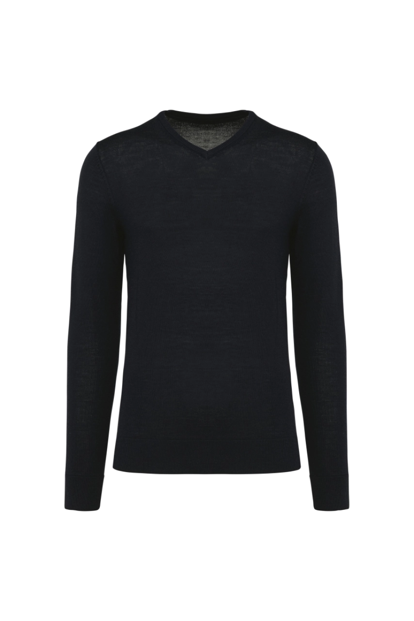 Pull Mérinos col V homme