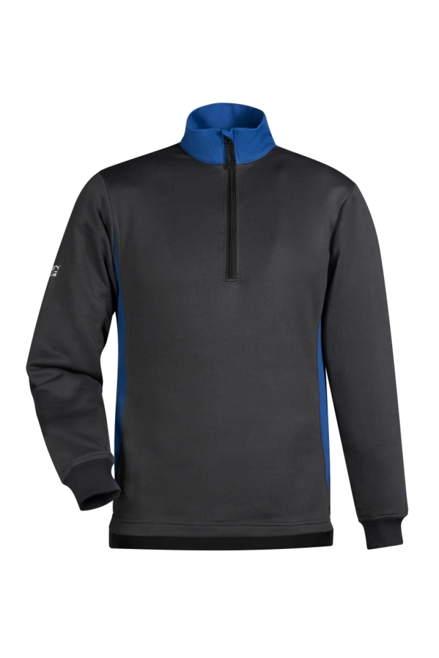 Sweat-shirt col zippé unisexe