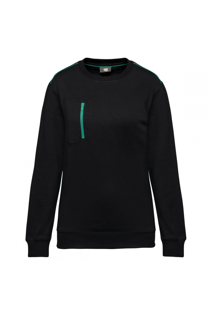 Sweat-shirt Day To Day zip poche contrastée unisexe